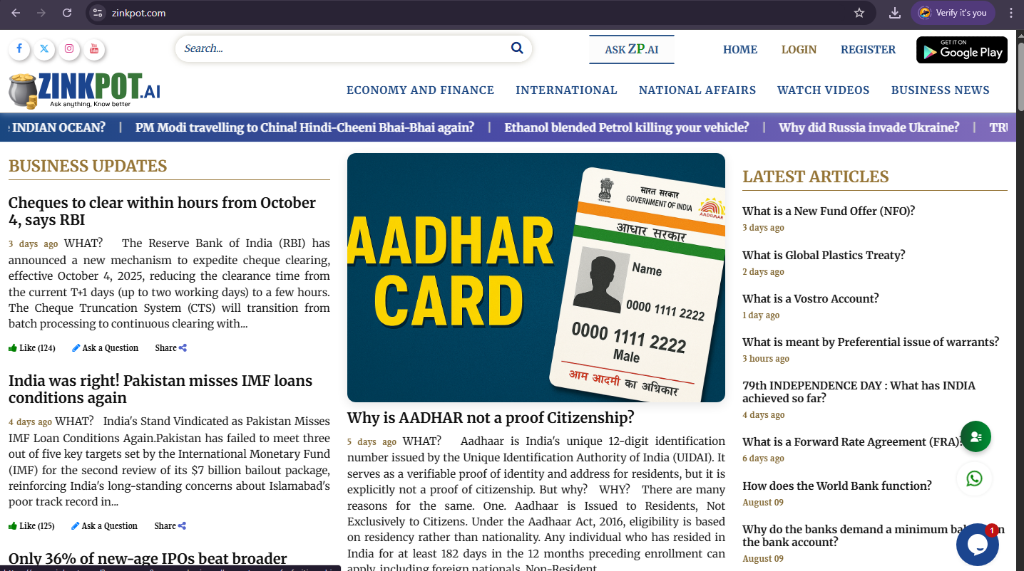 Zinkpot – Smart Information & Query Platform