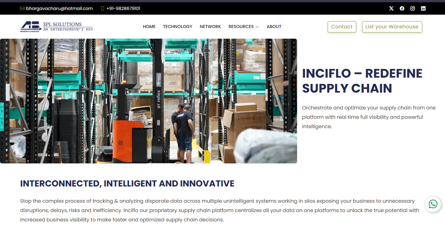 3PL Solutions - Warehouse & Logistics Platform