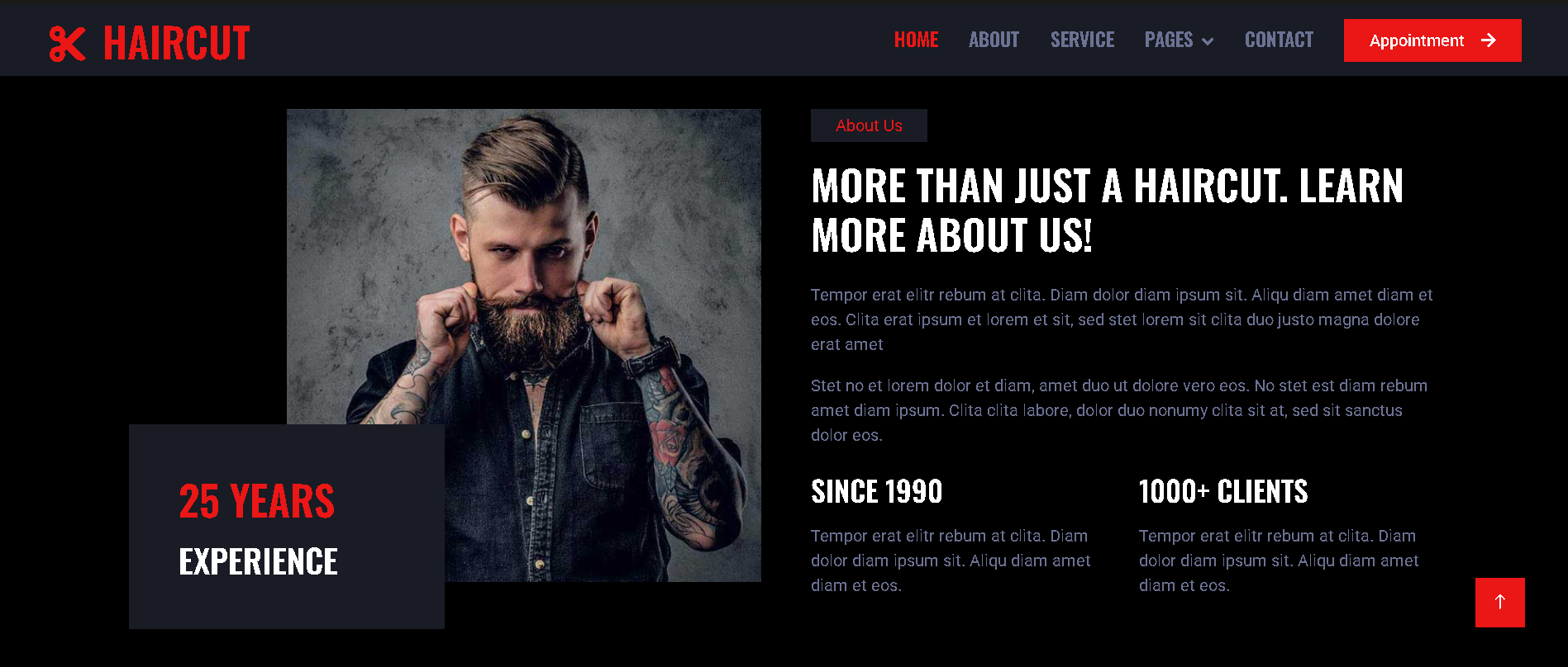 ✂️ HairCut – Salon Website Project (Upcoming / Template-Based)